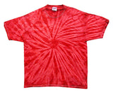 HS1000B TieDye Youth Spider TieDyed Tee Red Spider Small