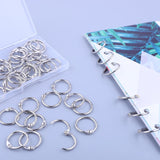 Prescent Metal Book Binder Ring 19mm Size for Card Holder, Biding, Keychain, Book, School & Office Multipurpose Use (Pack of 100