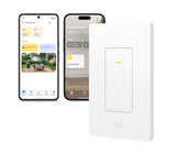Eve Light Switch (Matter) Connected Wall Switch for Apple Home, Alexa, Google Home, SmartThings; for SinglePole & 3Way switc