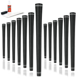 Karma Revolution Standard Size Golf Grip Kit with Grip Tape, Solvent, Rubber Vise Clamp, 13 Black No Alignment Necessary Easy In