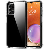 HOOMIL Case for Samsung Galaxy A32, Non-Yellowing, Drop Protection, Anti-Scratch Transparent Hard Back Phone Cover - Crystal Cle