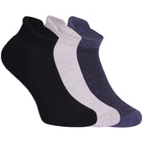 Soxbae Socks For Men | Net Design Plain Low Cut Ankle Length Socks | Padded Base & AntiBacterial | Ideal For Daily Office Wear
