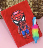Le Delite Combo For Boys Kids Including Super Hero Combo Cartoon Fur Diary With Fur 6In1 Pen/Action Hero Diary/Diary For Boys K