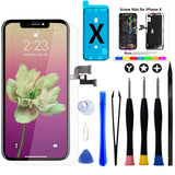 Brinonac for iPhone X OLED Screen Replacement Kit, 5.8 inch 3D Touch Screen Display Digitizer Frame Assembly Set with Repair Too
