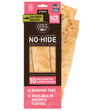 Earth Animal No-Hide Strips Salmon Recipe Natural Rawhide Alternative Dog Chew Treat, Value Pack 3.8 Oz