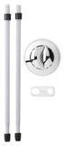 KOHLER 1266856CP 38m Push Button Actuator Kit Part, 1 Count (Pack of 1), Polished Chrome