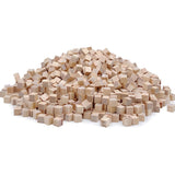 Wood Blocks for Crafts, Unfinished Wood Cubes, 1cm Natural Wooden Blocks, Pack of 300 Small Wood Square Blocks, Wooden Cubes for