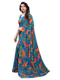 Satrani Womens Woven Polyester Saree (1955St350_Blue)