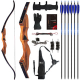 Sanlida Eagle X9 New 58RTH Standard Hunting Recurve Bow and Arrow Set for Adults and Hunters, Wooden Takedown Recurve Bows P