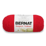 Bernat Super Value Yarn, 5 oz, Berry, 1 Ball