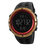 Skmei Sport Casual Style Watch For Men Digital Display Black Dial Pc Men'S Pu Black Color Stylish Band, Water-Resistant & Scratc