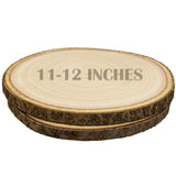 2 pcs Large Wood Slices for Centerpieces 11-12 inches Wood Rounds for Tables Decor Rustic Wood Circles for DIY Crafts and Weddin