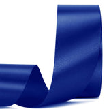 Navy Blue Satin Ribbon 1 1/2 Inch,25 Yards Navy Blue Solid Fabric Ribbons for Gift Wrapping Floral Bouquets Wedding Party Decora