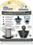 SinkShroom Ultra Revolutionary Bathroom Sink Drain Protector, Stainless Steel with Stopper