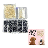 Yuisi 150Pcs Safety Eyes For Crochet, 6Mm/8Mm/9Mm/10Mm/12Mm Stuffed Crochet Eyes With Washers, Plastic Black Crochet Eyes, Croch