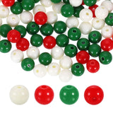 HARFINGTON 100pcs Mixing Colors Acrylic Round Beads 8mm Dia 1.9mm Hole Plastic Resin Smooth Balls Loose Bead for Jewelry Making