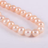 Natural Round Freshwater Pink Pearl Loose Beads 5-6mm 14.2 inch for Jewelry Making