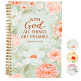 Bible Journal for Women Christian Notebook for Bible Study & Prayer, Bible Verse Notebook & Church Notebook, Womens Bible Jour