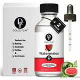 Dolce Flav Natural Watermelon Flavoring - Sweet, Juicy Summer Fruit Taste | 2 oz Extract for Baking, Drinks & Frozen Treats | Gr