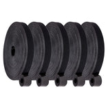 Arura (Label) Adjustable Cable Ties Reusable Cable Organizer Cord Management Wire Ties Straps Cord Wrap (Black, 5)