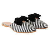Shoetopia Women And Girls Black Flat Sandal-Eu39,Black,6,B09SZHMHSN
