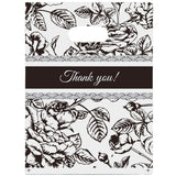 Joyhey 100 Count 11.7 x 15.7 Plastic Merchandise Bags, Shopping Retail Boutique Bags with Die Cut Handles - Thank You-3