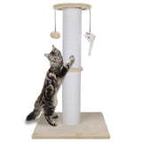 Ahomdoo Cat Scratching Post 34 Inches Heavy Duty and Thicker Cat Scratching Post Sisal Rope with Hanging Ball and Mice Scratchin
