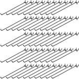 Shimeyao 100 Pcs Peg Board Shelving Hooks Stainless Steel Hanging Board Pegs Wall Display Hooks Bulk for 1/8 1/4 Garage Storage