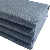 TinaKim Thick Upholstery Fabric, for Chair Sofa Cover, Faux Linen Type Cloth Material (Grey Blue 16, 6 Yard)