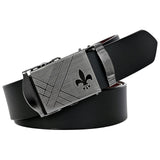 Leder Luxus AutoLock Leather Belt For Men | Adjustable Leather Belt For Casual & Formal Wear | MenS Waist Belt For Jeans, Trous