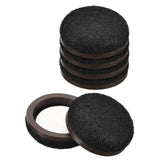 uxcell Furniture Sliders, 20Pcs 1 - Formed Felt Round Sliding Pads, Chair Glides for Carpeted Tile Vinyl Hardwood Floors (Black)