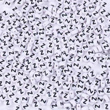 300Pcs Letter Z Beads for Bracelets,4x7 mm White Bulk Round Acrylic Alphabet Beads for Jewelry Making DIY Decoration Accessories