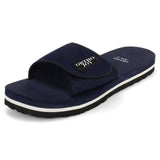 ORTHO JOY Mens Extra Soft Doctor Ortho Slippers / Toe Separator Slippers, blue, 7 UK