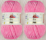 Himalaya Dolphin Baby Yarn Knitting Yarn 2 Skeins 264 Yards 2x100gram Super Bulky Baby Blanket Yarn (80309)