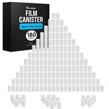 Houseables Film Canisters with Caps, Film Canisters, 35mm Case, Containers with Lids, Cannister for Rockets, Empty Camera Reel H