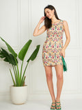 Modeve Women Multicolor Sleeveless A Line Dress Multi 3 L