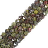 Dragon Blood Jasper 6mm Gemstone Triangle Faceted Round Loose Beads Strand 15.5 DIY Jewelry Making