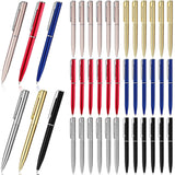 Teling 36 Pcs Small Ballpoint Pen Mini Pens Bulk 4 Inch Short Tiny Small Writing Tool Black Ink for Pocket Notebook Notepads Sch