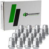 DPAccessories Chrome 1/2-20 Lug Nuts | Closed End Bulge Acorn | 36mm (1.4) Tall | 19mm (3/4) Hex | Set of 16 | D3112-HT-2305/16