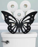 Wigag Butterfly Toilet Paper Holder Stand for Extra 8 Rolls, Unique Decorative Free Standing Toilet Paper Storage Organizer, Far
