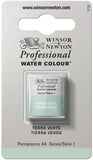 Winsor & Newton Professional Water Colour Paint, Half Pan, Terre Verte