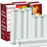 POTANE 6 Pack 11x20(3Rolls) and 8x20 (3Rolls)Thickened Vacuum Sealer Bags , Smell-Proof, Puncture Prevention, Heavy duty for P