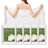 Tvvcalk Disposable Bath Towels, 55 x 27.5 Ultra Soft, Quick Dry Disposable Body Towels, Portable Travel Towel for Hotel Camping