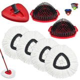 7 Pack Mop Heads Replacements for O Cedar, MOp Replace Heads for EasyWring 1 Tank,Includes 4 Microfiber Spin Mops Refills,2 Upgr