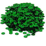 4,000 Loose Shiny Faceted Plastic 6mm Cup Sew on Embellishment Sequins in 50 Gram Bags (Green)