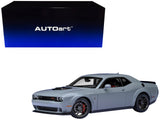 2022 Dodge Challenger R/T Scat Pack Widebody Smoke Show Gray 1/18 Model Car by Autoart