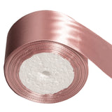 2 Inch 25 Yards Satin Ribbon, Rose Gold Ribbon for Gift Wrapping, Crafts, Gifts, Trimming, Sewing, Christmas Wedding Party Decor