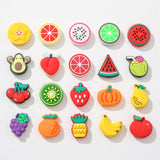 BERMRO 20pcs Silicone Focal Beads Random Focal Beads Bulk for Bead Pens Jewelry Bracelet Making DIY Crafts Project Supplies (Fru
