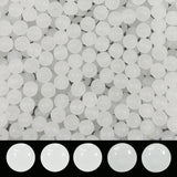 PAMIR TONG 400pcs 8mm White Round Glass Beads for Bracelet Pretty Smooth Loose Beads for Necklace-Earring-Jewelry Making-Home De