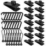 45pcs, Tarp Clips, Tarp Clips Heavy Duty, Tie Downs, Heavy Duty Lock Grip, Fasteners, Tent Clips Accessories,Clamps, Bungee Cord